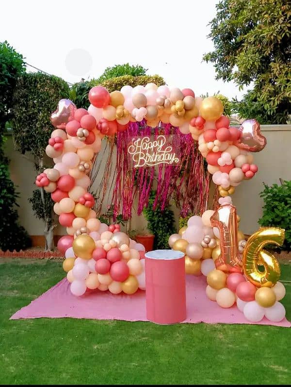 Birthday Party Wedding Anniversary Ballon Decorations Event Planner 4