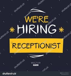 Urgent Receptionist Required Female