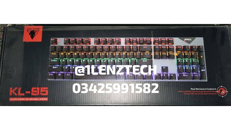 Fully Mechanical Gaming Multimedia RGB Keyboads 4