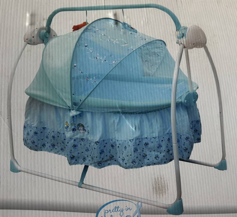 Baby cradle electric swing blue 0