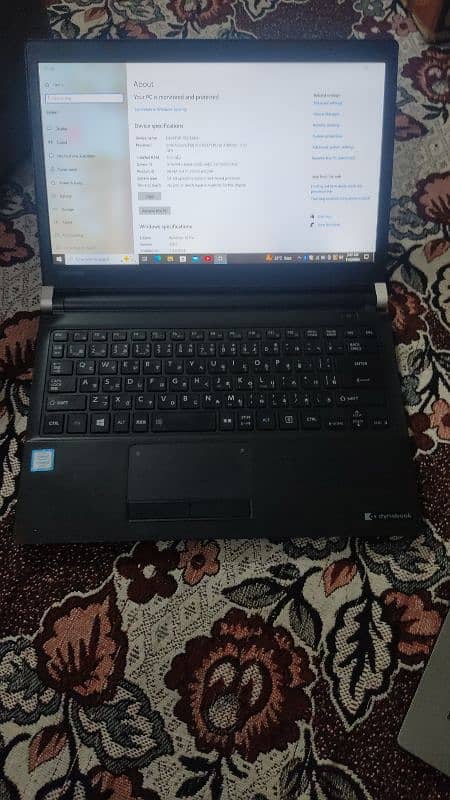 Toshiba Core i5 6th generation,4 gb ram,320 hdd,3 hrs battery 9