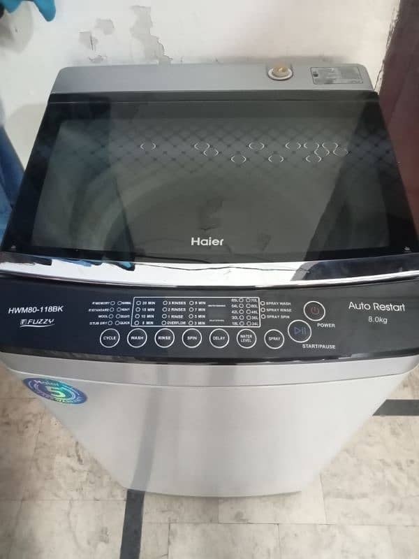 Haier Fully Automatic Washing 8 kg capacity 0