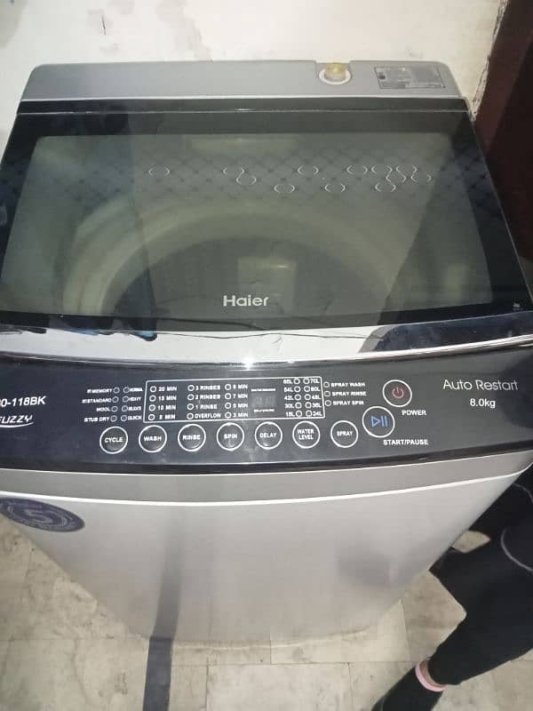 Haier Fully Automatic Washing 8 kg capacity 4