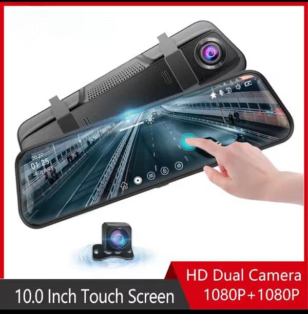 10 Inch Mirror Camera for Car Touch Screen Video Recorder Rearview 0