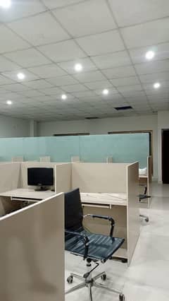 Furnished Office for Rent in PIA Society for (Call center + Software house + Marketing Office & Other Setup as You Want)