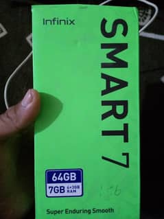 Infinix Smart 7 4+3ram 64gb rom condition 10/9 bada charger sat