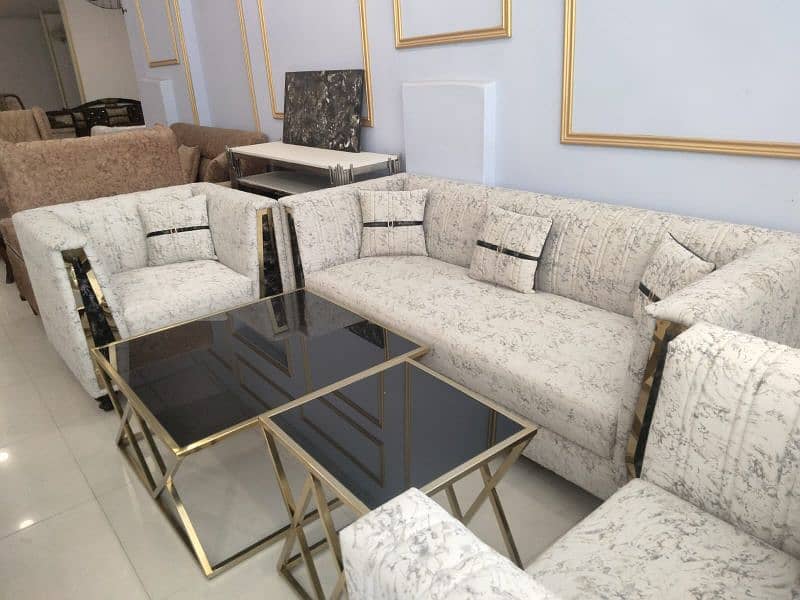 Khizar furniture Stylish sofa set Cumbed Sofa Set|Sofa Combed 6