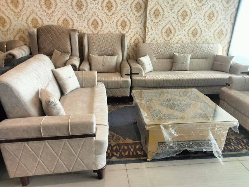 Khizar furniture Stylish sofa set Cumbed Sofa Set|Sofa Combed 14