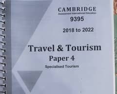 Travel and tourism 9395 A level past paper