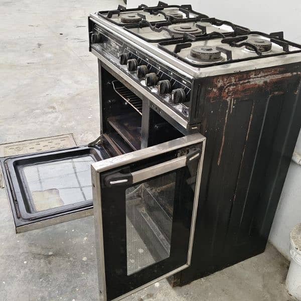 Sky Flame Double Door 5 Burner Cooking Range (Gas and Electric) Oven 2