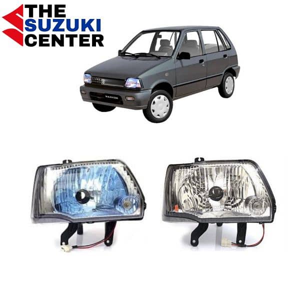 Suzuki Mehran 1989-2019 Headlights ( Blue or Crystal ) 0