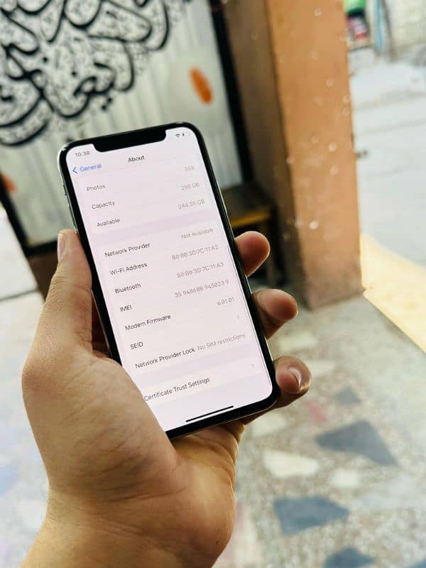 iphone X 256GB PTA Approved Sheesha Condition 8