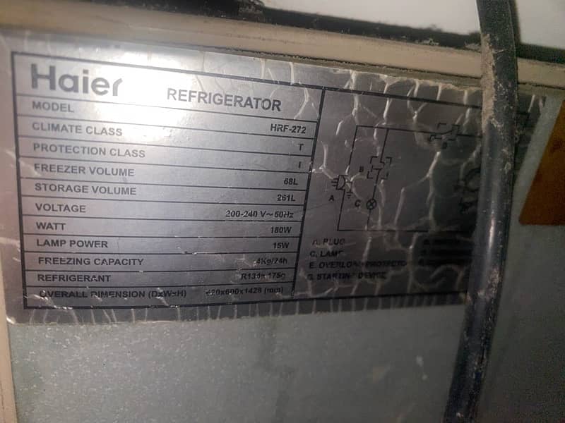 Haier Refrigerator HRF-272 10