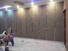 Pvc wall panel - Wpc wallpanel - Media wall - Fluted panel- Hard pane