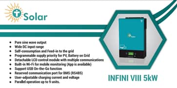 Solar Inverter TESLA Hybrid  INFINI VII 5kw 48vdc PV 5500w