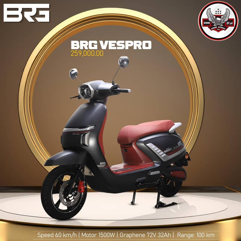 BRG Vespro Electric Scooty| Electric Bikes 2025 | Electric Scooter 0