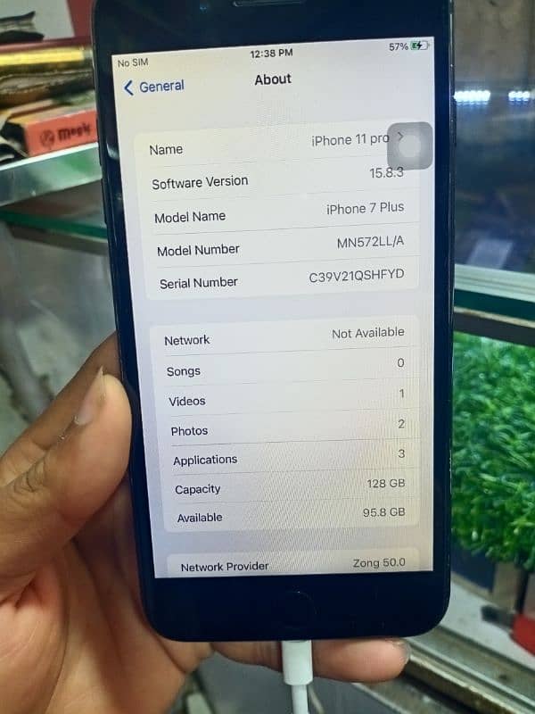 Apple 7plus official pta approved 10by 10 condition 2