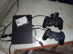 Ps2 with 2 controllers and hard drive