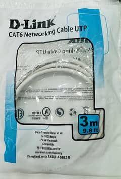 D-Link Cat6 UTP Patch Cord (3m) New