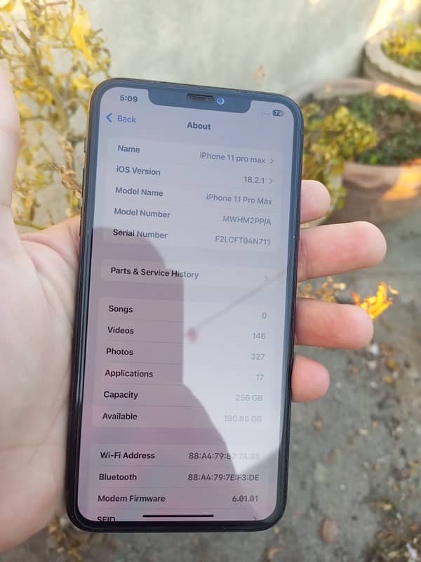 iPhone 11 pro max jv 256gb 1