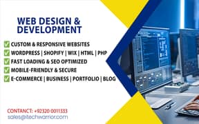 I will create responsive wordpress website design, blog or website dev