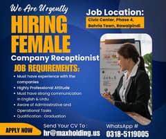 Female Company Receptionist