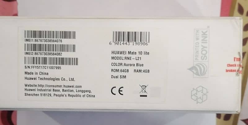 huawei Mate 10 lite 8/10 With Box 0