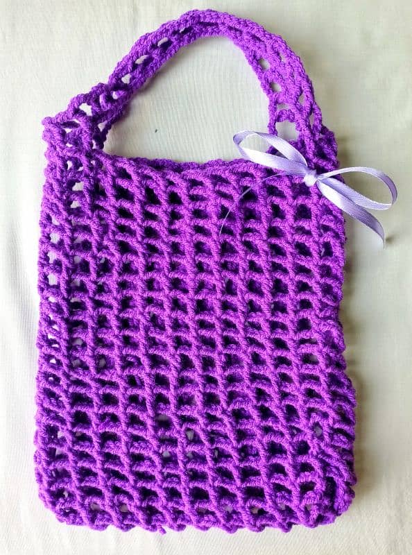 purple crochet bag 2