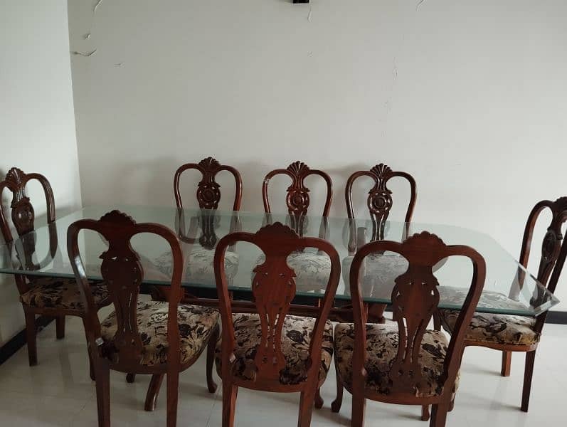 8 seater wooden dining table 1