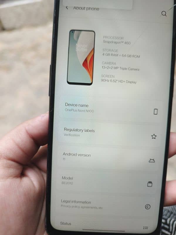One plus N100 Pta approved Gaming phone 6