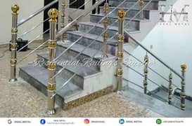 Stainless Steel*Glass/Railing+Grills+CNC/Stairs,Terrace, سٹیل جنگلا