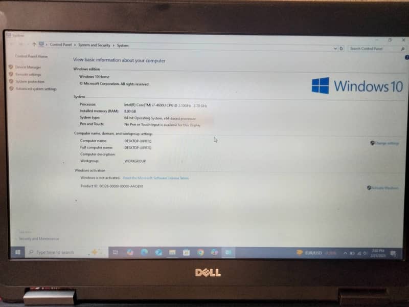 Dell, LATITUDE E5440 8GB RAM 128GB SSD Hardisk WA 0329///6629335 7