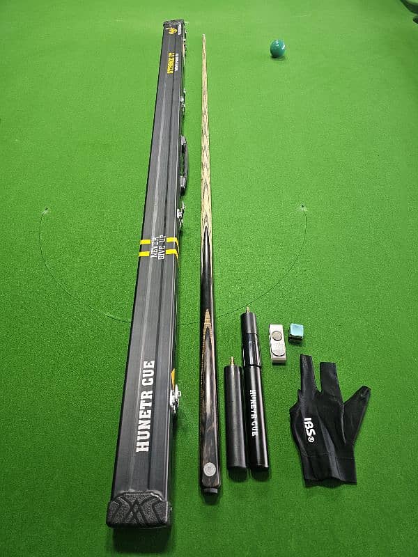 Hunter Ultimate Pro Snooker Cue. with Aluminium  Box And All accessori 5