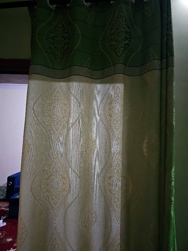 Curtains blue and green color 3