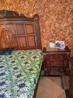 double bed with dressing