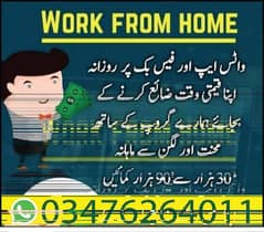 Online job at Home/Part Time/Data Entry/Typing/Assignments/Teaching