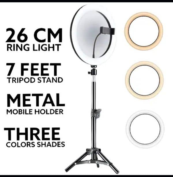 26CM LED Ring Light with tripod 2