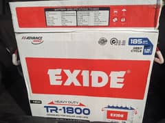 TR 1800 Exide, new batteries, not once used