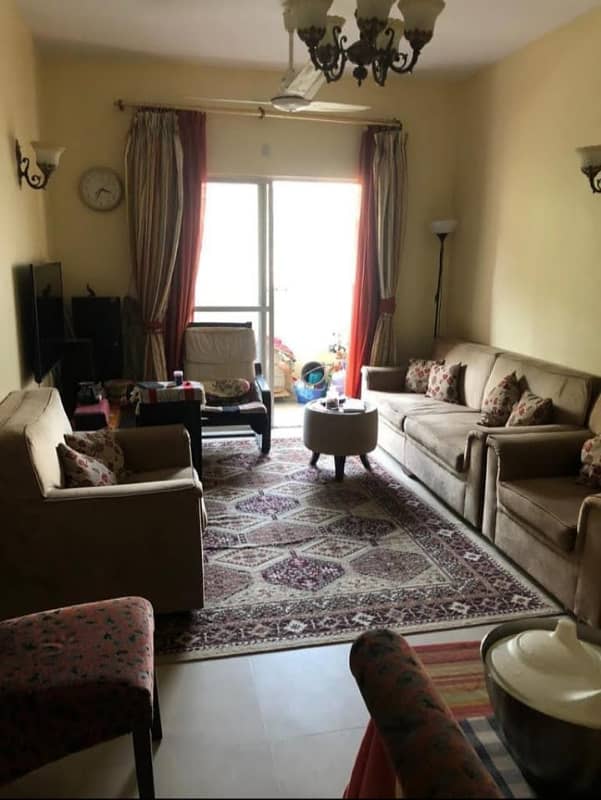 jauhar bellie view three bed dd apartment for rent in johar 1