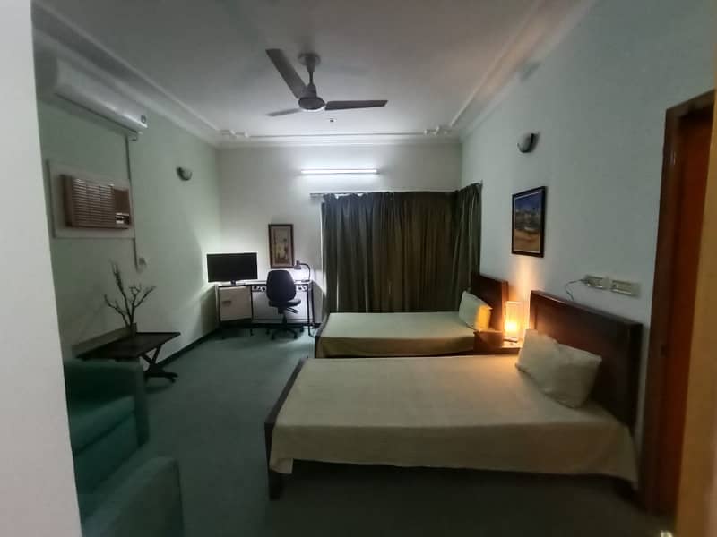 One KANAL Fully Furnished UPPER Portion For Rent In DHA Phase 1 Block J 13