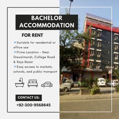 Bachelor Accommodation Boys Hostel & Offices at Liaquat Road Rawalpindi