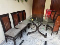 Dining table and chairs