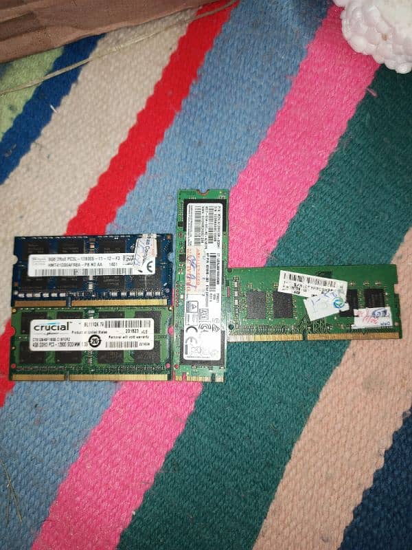 8gb Ddr3 and 8gb Ddr4 rams plus m2 ssd 128gb for pc and laptop parts 2