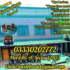 Lavish Boy Hostel – 3-Seater Room for Rent