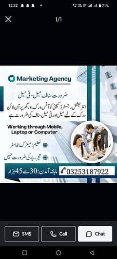 male and female staff required for online work and office work