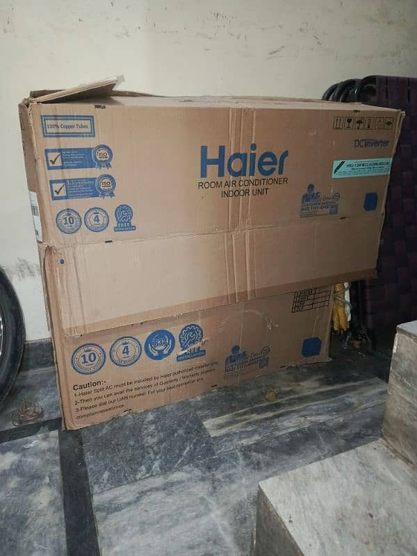 brand new conitidon Haier dc Inverter olny 3 month uesd with card 6