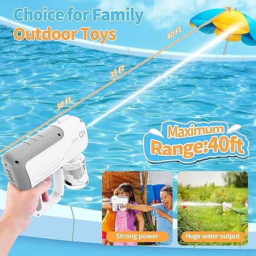 Excefore Electric Water Gun Toy - Shoots Up to 40 Feet 2