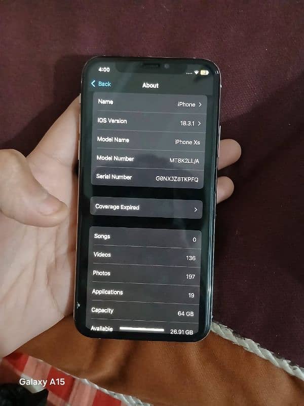 iPhone xs non pta 8