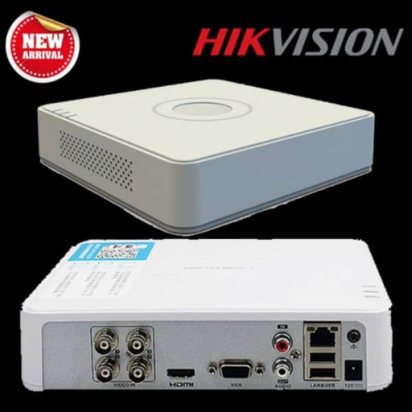 2 CCTV Cameras + Hikvision 4 channels DVR 0