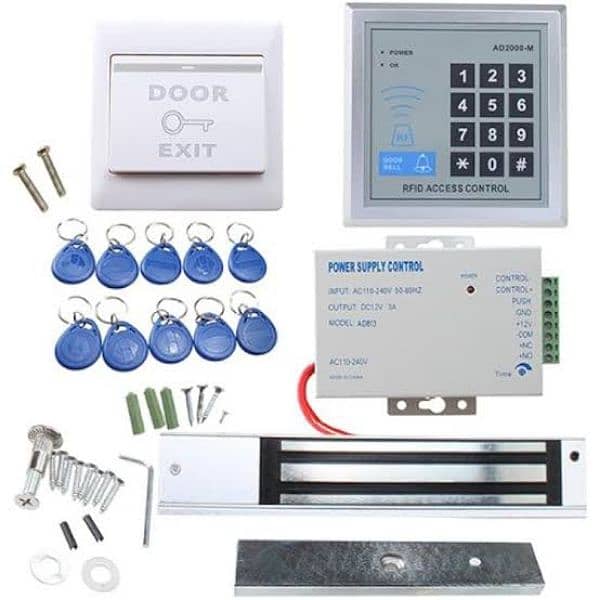fingerprint electric magnetic door lock access control system 2